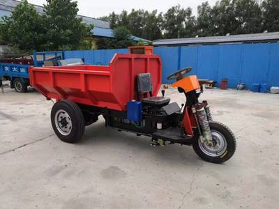 3噸工程三輪車柴油自卸電動載重王農(nóng)用翻斗車建筑工地小型拉磚車